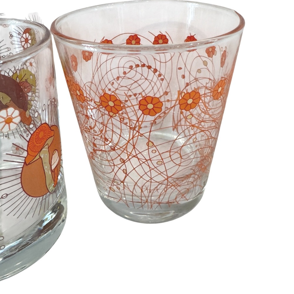 MCM Frog Mushroom Ladybug Drinking Glasses Set 3 Retro IKEA Tumblers Vintage - Picture 6 of 6